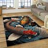 Натурализовать кои карп Инь Ян рыба мультфильм ковер ковер для дома гостиная спальня диван коврик декор, детский коврик нескользящий коврик