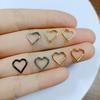 10 шт. Титановое кольцо для пирсинга Дэйт в форме сердца ASTM F136, кольцо-хуп для уха, хряща, трагуса, хеликса, на шарнирном сегменте, с прозрачным кубическим цирконием