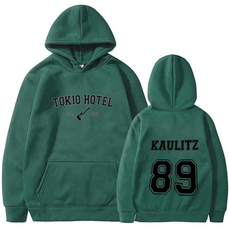 Рок-группа Tokio Hotel Kaulitz Hoodie Женская мода Повседневный пуловер Толстовка Женская хип-хоп свободный капюшон Панк уличная одежда
