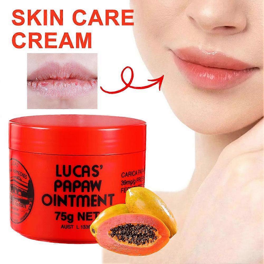 Papaya Paste 75g Intense Moisture Lip Balm Fades Lip Lines Nourishes Repairs Natural Plant Formula less