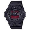 G SHOCK Водонепроницаемые 200м Кварцевый Механизм Ремешок из Смолы Мужские Часы Красный Циферблат GA-700BBR-1AJF