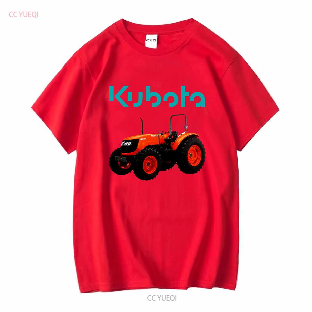 Мужская черная футболка с логотипом трактора Kubota, размер от S до 3XL, винтажная, стильная, повседневная, дизайнерская одежда, мягкая