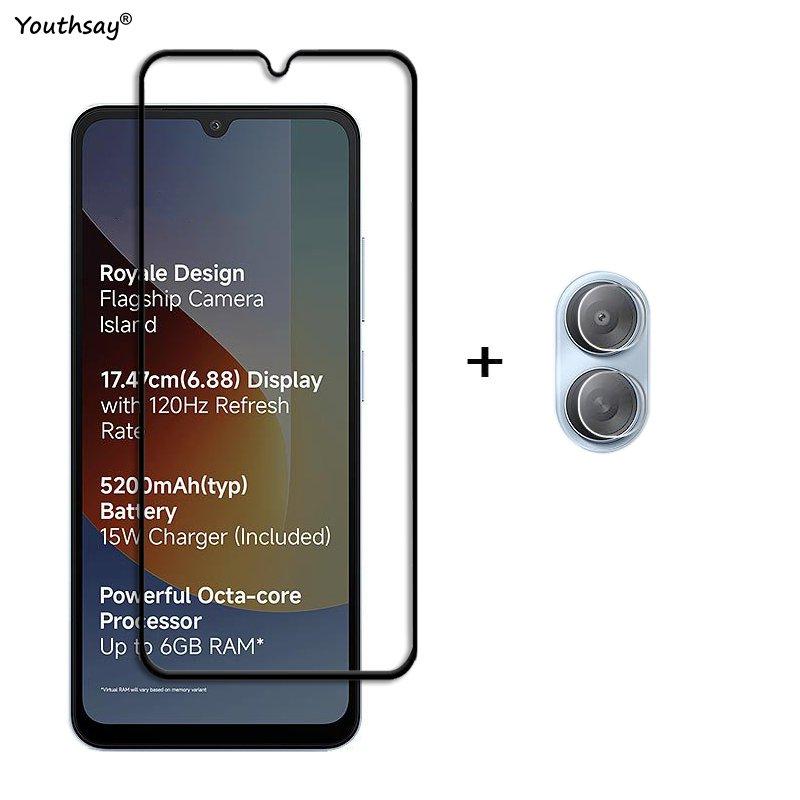 6-в-1 Стекло Для Poco C81x Полное Покрытие Закаленное Стекло Xiaomi Poco C81x Защитное Стекло Экрана HD Защитная Пленка Для Линзы Телефона Для Poco C81x