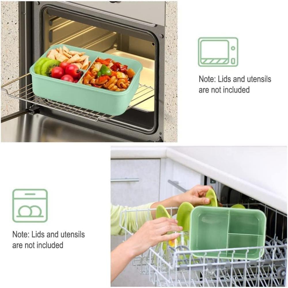 1200 мл контейнеры для ланча для взрослых герметичный ланч-бокс с посудой микроволновая печь бенто-бокс для офисных работников пикник кемпинг
