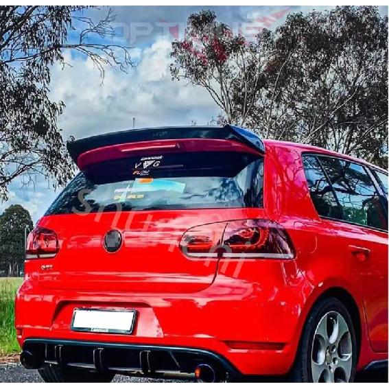 Задний спойлер-губа на крышу, крылышки-спойлер для Volkswagen VW Golf 6 MK6 VI GTI R20 2010-2013, ABS-пластик, задний спойлер-губа