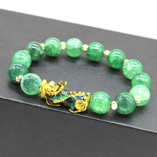 Браслет унисекс Pixiu. Гладкий винтажный браслет на ощущение температуры. Изысканный эластичный роскошный браслет для снятия стресса. Браслет для улучшения самочувствия. Легкий женский браслет.