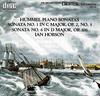 CD J.N. HUMMEL - Sonata Piano 1/3/6 Z6564 Arabesque Recor 1986 США Классическая Б/У