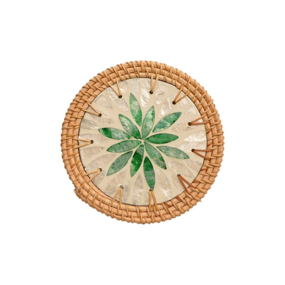 Round Teapot Mats Woven Texture Heat Insulation Pad Tea Ceremony Shell Mats Restaurant