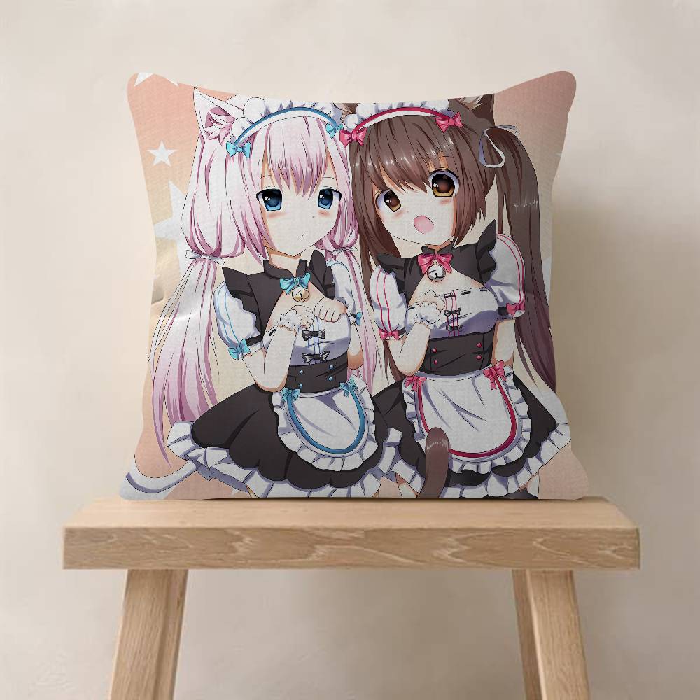 Аниме Nekopara Подушка Аниме Подушка Диван Кровать Подушка для Головы Наволочка Чехол для Подушки Модный