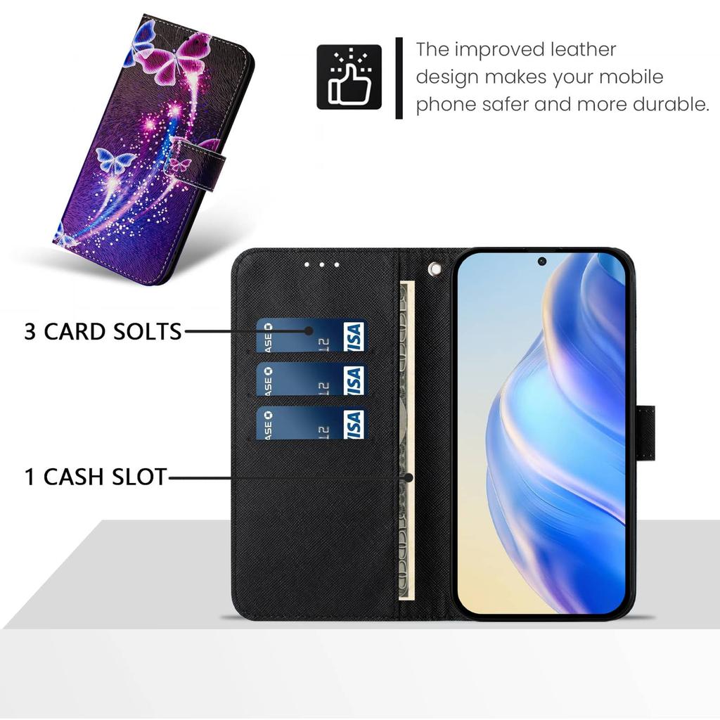 Чехол-кошелек WEFOR для Google Pixel 8 7 6 Pro 5XL 4A 5G с держателем для карт, книжка, ремешок через плечо, милый эстетичный чехол для телефона