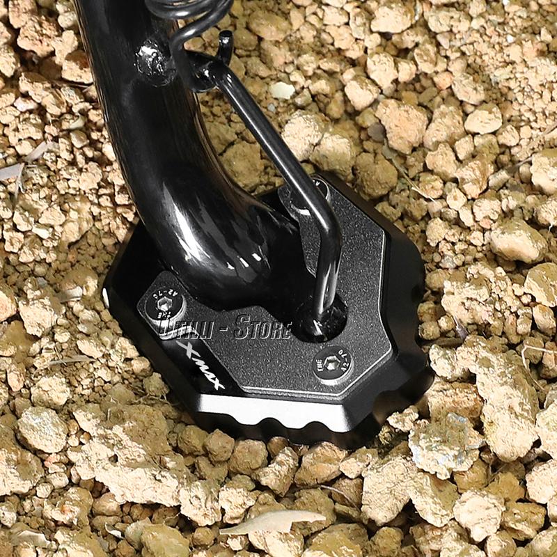 For YAMAHA XMAX300 XMAX X-MAX 300 X-MAX300 2021 2022 Motorcycle CNC Kickstand Foot Side Stand Extension Pad Support Plate