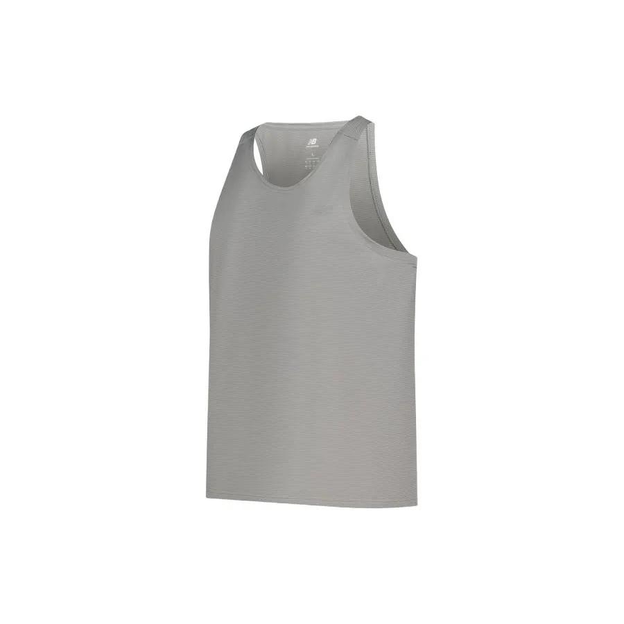New Balance Tank Top Men's Gray (Unisex) Running Tank Tops MT41220 YST