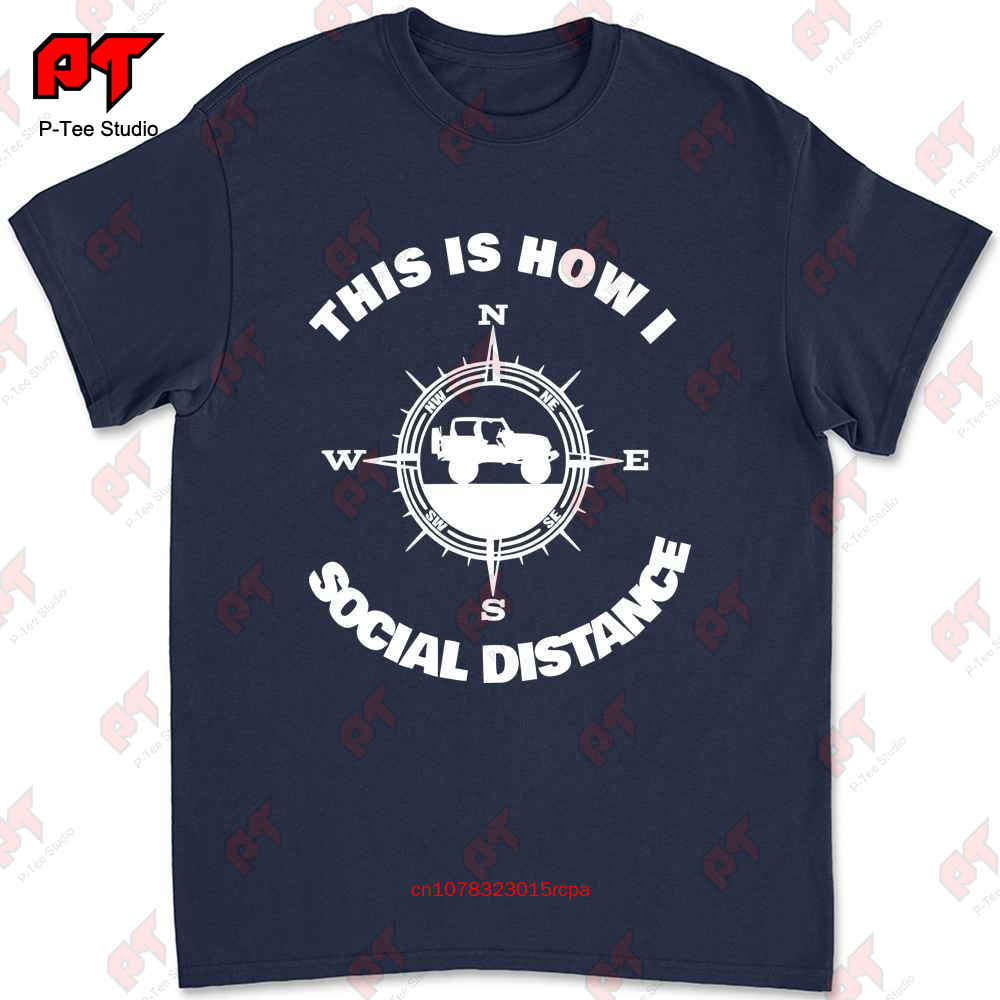 Social Distance Jeeping Off Road Tshirt Tee NVP8