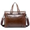 Men's Soft Leather Business Briefcase: Kangaroo Crossbody with Large Capacity, Versatile Handbag & Computer Shoulder Bag