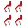 4 штуки Крючок держатель для шлема Подставка вешалка для шляпы на стену Красный