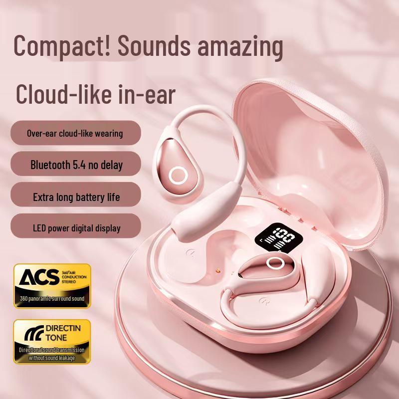 Bluetooth-наушники Private Model: Спортивные кожаные, Цифровой дисплей, Полноразмерные, Длительное время работы от батареи, Низкая задержка для киберспорта