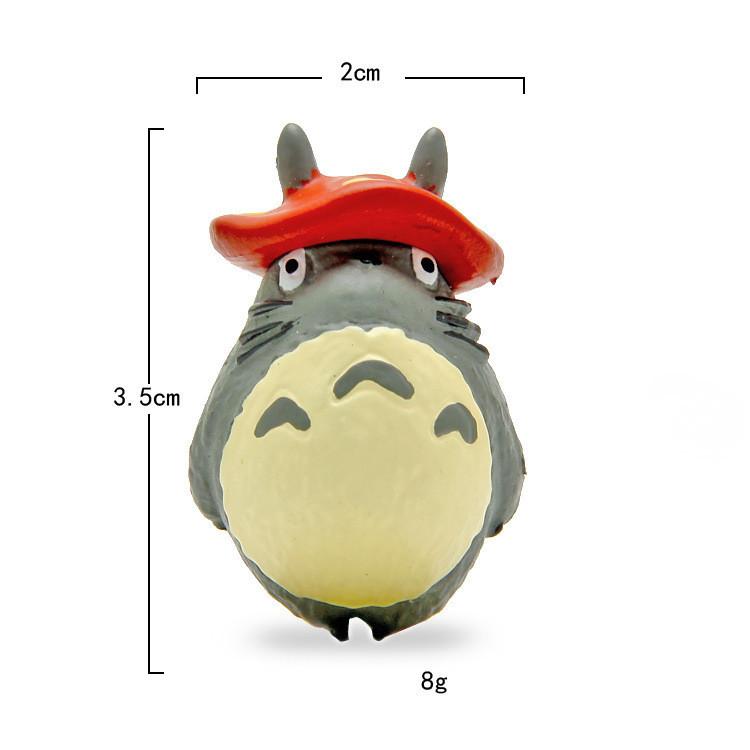 My Totoro Neighbor Pvc Ornament With Mushroom On The Top Of The Head For Gift