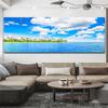 Natural Tropical Sea Beach Canvas Painting Palm Tree Seascape Posters And Prints Wall Art Pictures Living Room Home Decoration