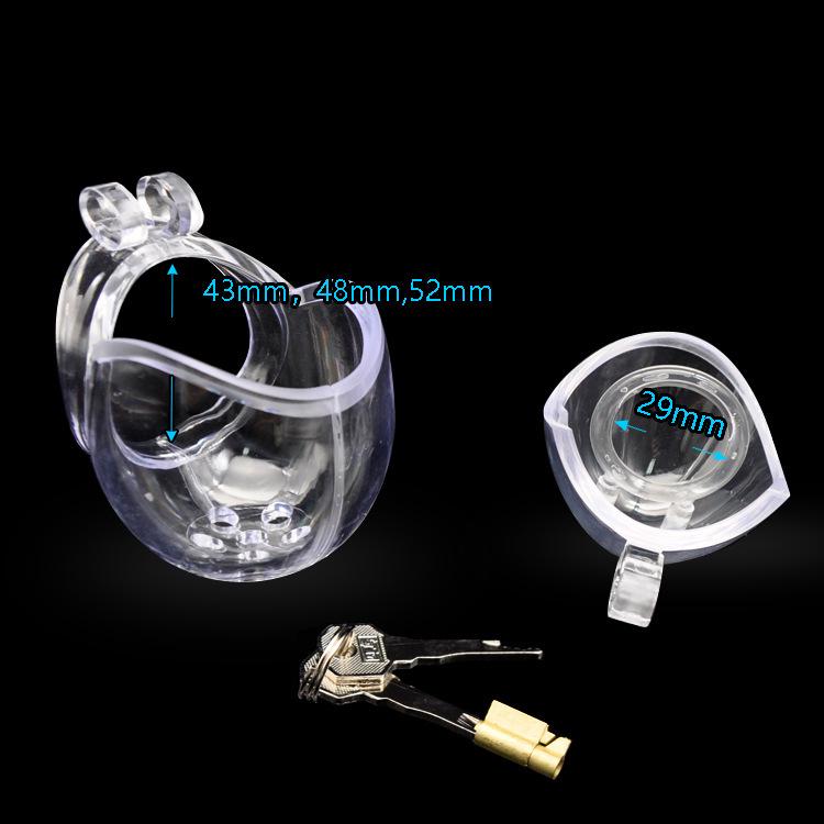 Men's Egg-Shaped Chastity Lock Cage CB6000 - Kinky Restraint Ring for Adult Use