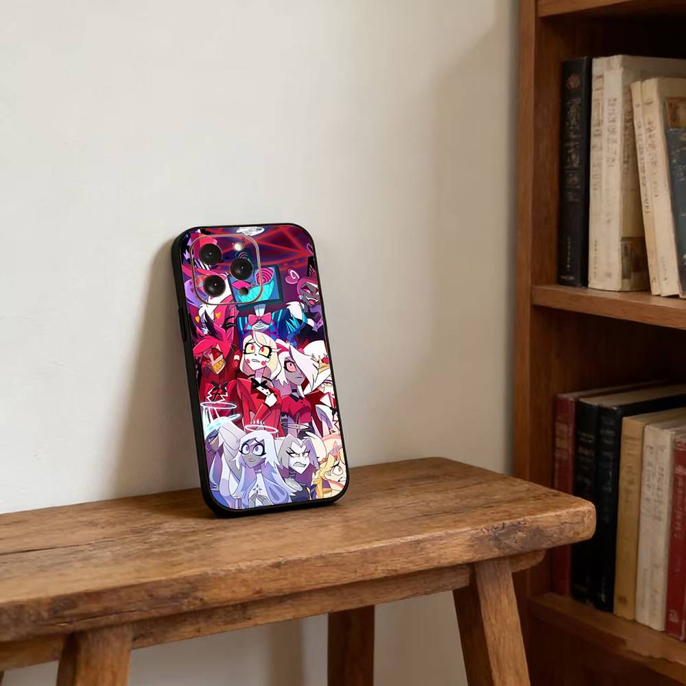 Чехол для телефона H-Hazbin H-Hotel для iPhone 17, 16, 15, 14, 13, 12, 11 Plus, Pro Магнитный для Magsafe Беспроводная зарядка