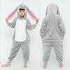 Children's Autumn Winter Loungewear Cartoon Animal Onesie Kids' Flannel Sleepwear