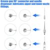 Многоцелевой набор аксессуаров для смазки 90° игольчатая насадка дозатор игла для инъекций для обслуживания и поддержания машин