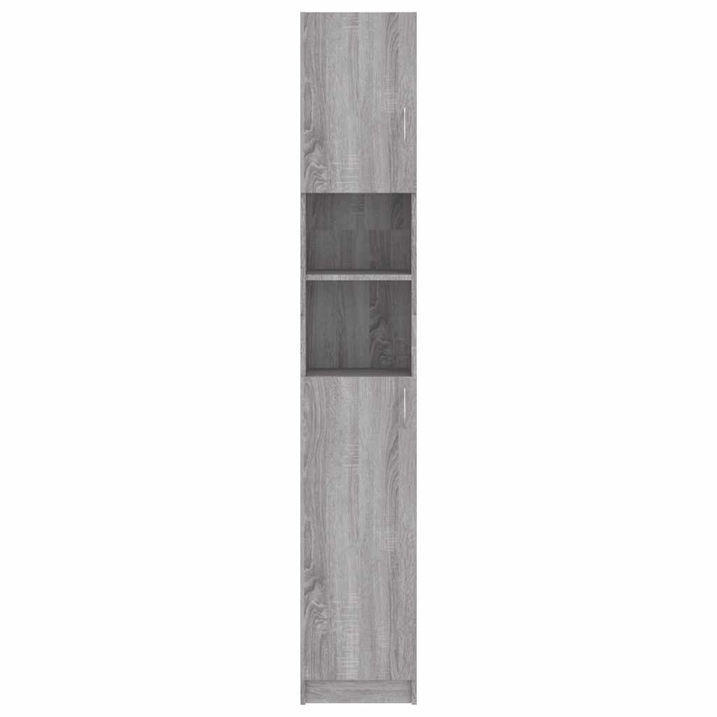 Vidaxl Тумба для ванной комнаты, Серый дуб Сонома, 32x25,5x190 см