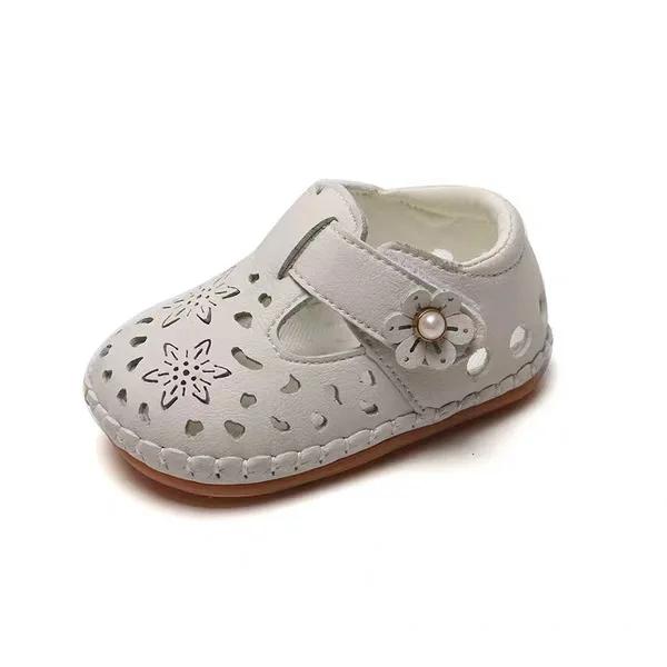 Модные детские удобные нескользящие милые сандалии с открытой пяткой с мягкой дышащей подошвой для девочек-малышей принцесса одинарные туфли