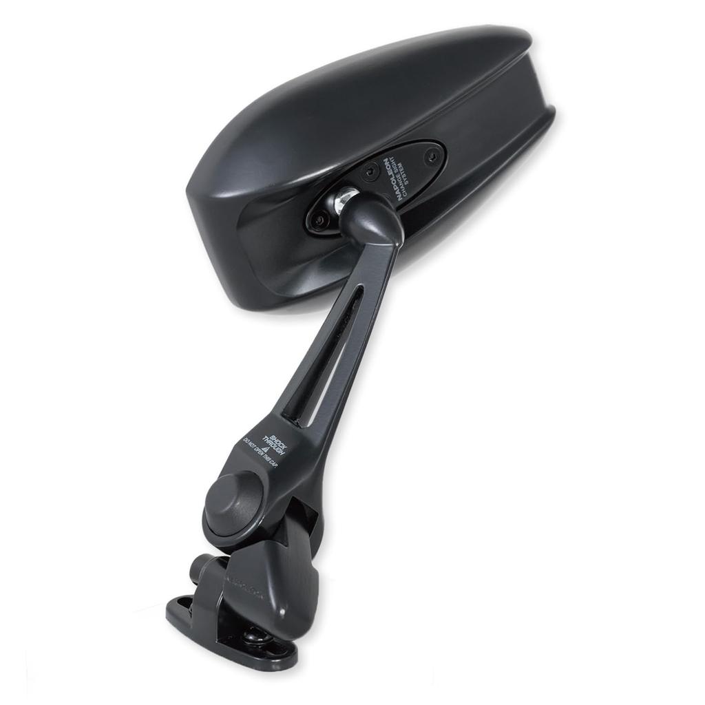 TANAX NAPOLEON Cowling Mirror 14 Motorcycle Cowl Mount Left and Meets Safety Standards for All 1 Mirror NC-004 Black, Mirror, Right, Anti-Glare