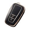 Kinotaka Smart Key Cover for Toyota Cars, Soft TPU for Prius 50 Series C-HR, Etc, Black