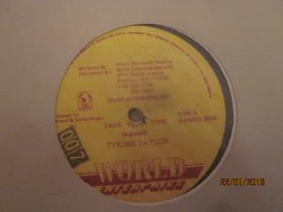 12-дюймовая пластинка TYRONE TAYLOR THE RING CRAFT POSS Take Your Time Too Fast WENDIS3033 World Enterpriz US Reggae Ska Dub Б/у
