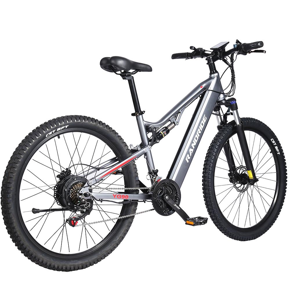 Electric Mountain Bike RANDRIDE YG90A 1000W Motor 48V 17Ah Battery Max Speed 45km/h Max Range 90km