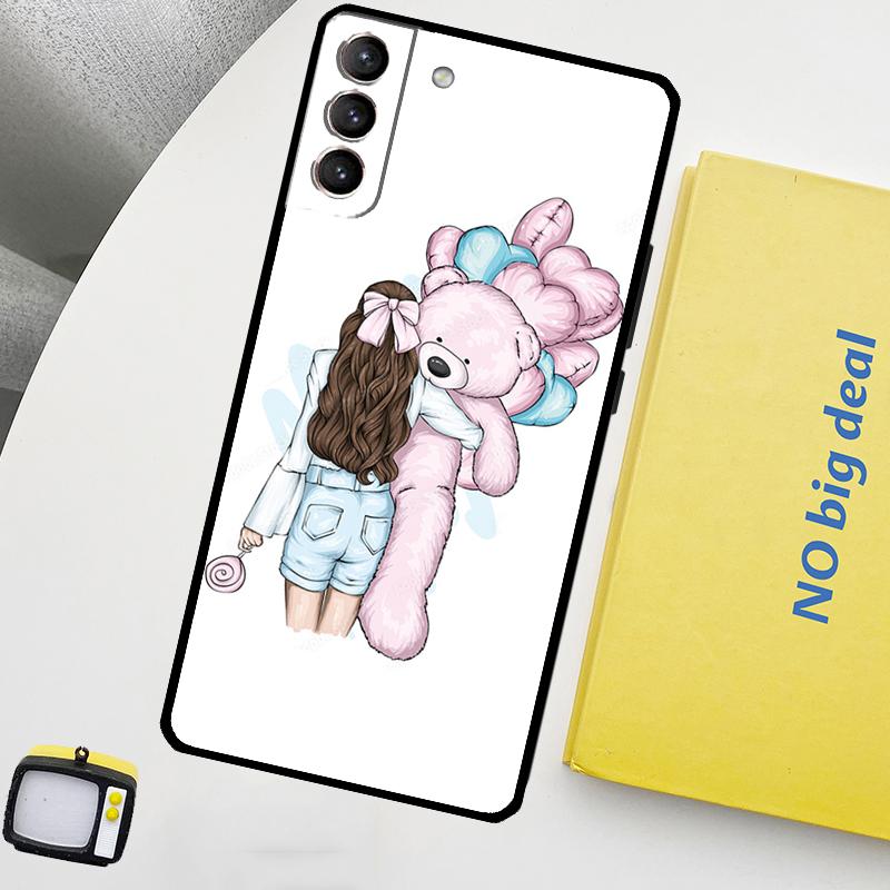Familie Mom Girl Women Phone Case For Samsung Galaxy S25 S26 Ultra S20 S21 S22 S23 Plus S24 Ultra S10 S25 FE Cover