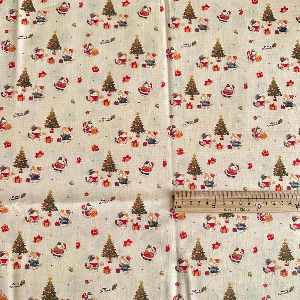 100% Cotton Digital Print Korean Style Cartoon Animal & Floral Fabric for Women's Clothing, Children's Wear, Family Outfits, Homewear & DIY Projects