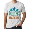 Homme Graphique  Tee Shirt Graphic T Shirt Wilderness MADEIRA White Smoke