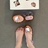 Casual Cartoon Hello Kitty Jelly Crystal Flats Ladies Summer Retro Cute KT Cat Versatile Hollow Sandals