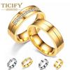 Аксессуары, кольцо для пары из нержавеющей стали с цирконом, европейское и американское кольцо из титановой стали с вермикулитом, ювелирные изделия Gandal
