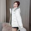 Women's Shiny Korean-style Short Cotton Coat, Winter Loose Thickened Hooded Down Cotton Jacket