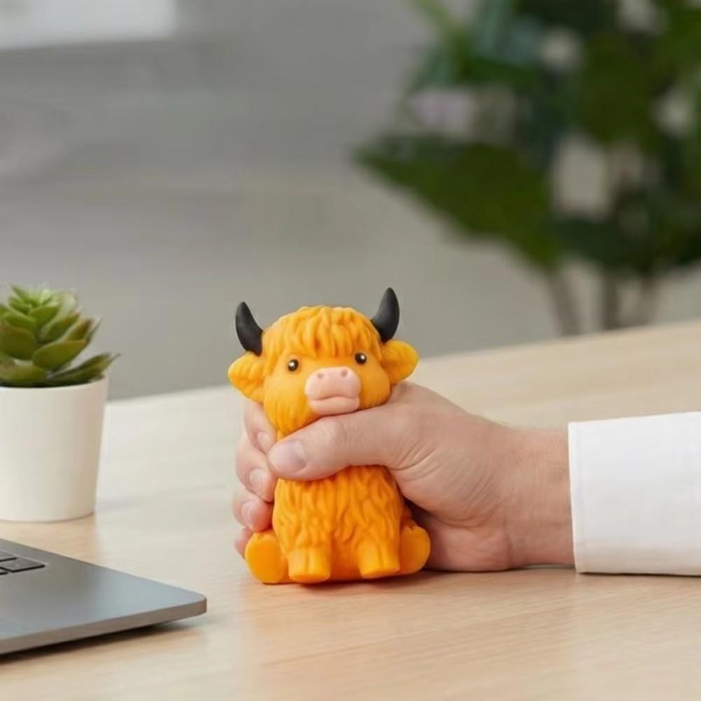 Slow Rebound Cow Sensory Toy Highland Cow Cow Fidget Toy SqueezeToy Cow Squishy Toys Kid Toys