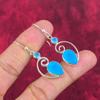 Blue Chalcedony 925 Solid Sterling Silver Earrings, Handmade Gemstone Earrings Pendant Jewelry, Gifts For Wife Brand New Earrings