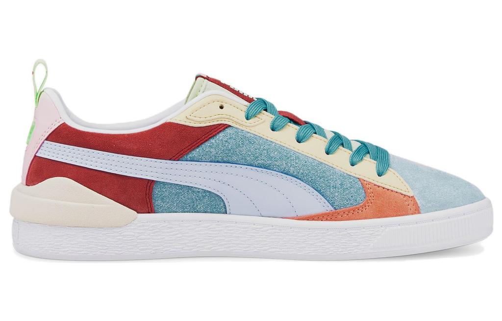 Men's Sneakers PUMA Suede Block Wt Foam Strip 2 'Blue Red White'