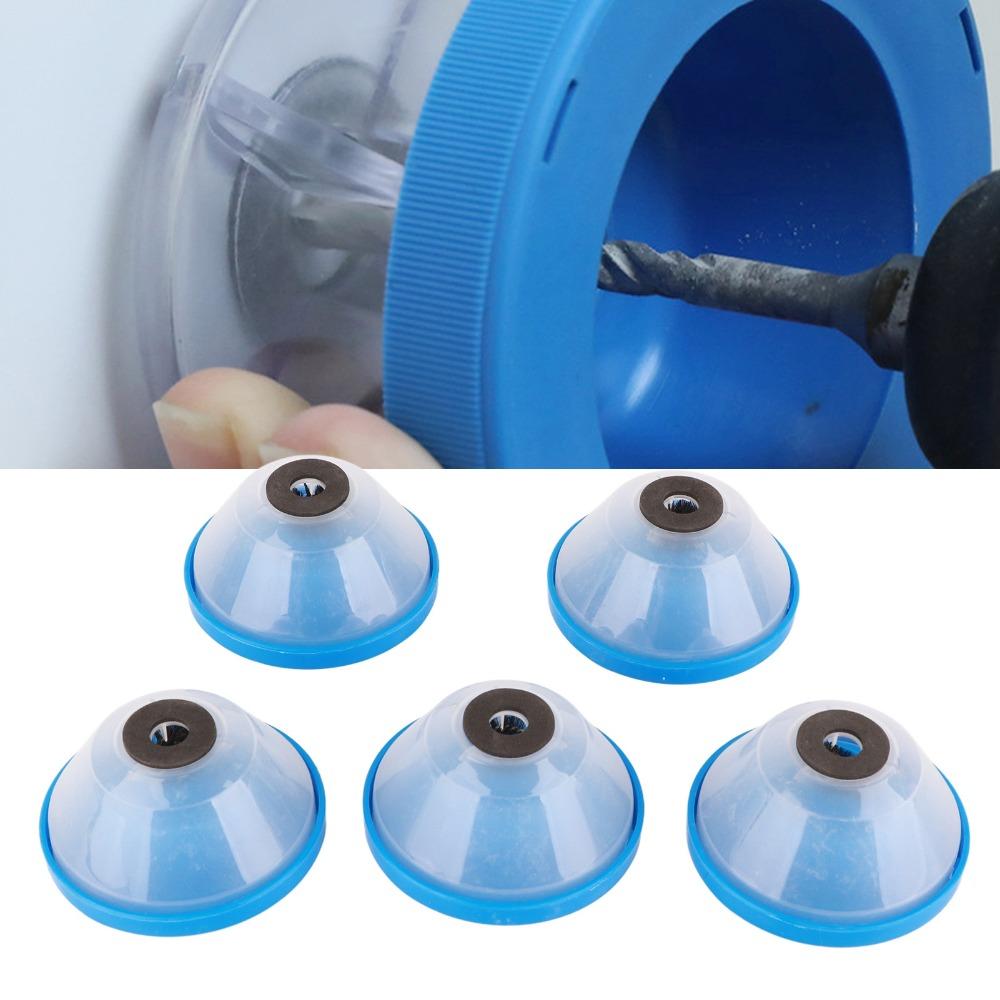 5pcs/2pcs Anti Vibration Drill Dust Bowl Silent Washer Hole Saw Dust Bowl Drywall