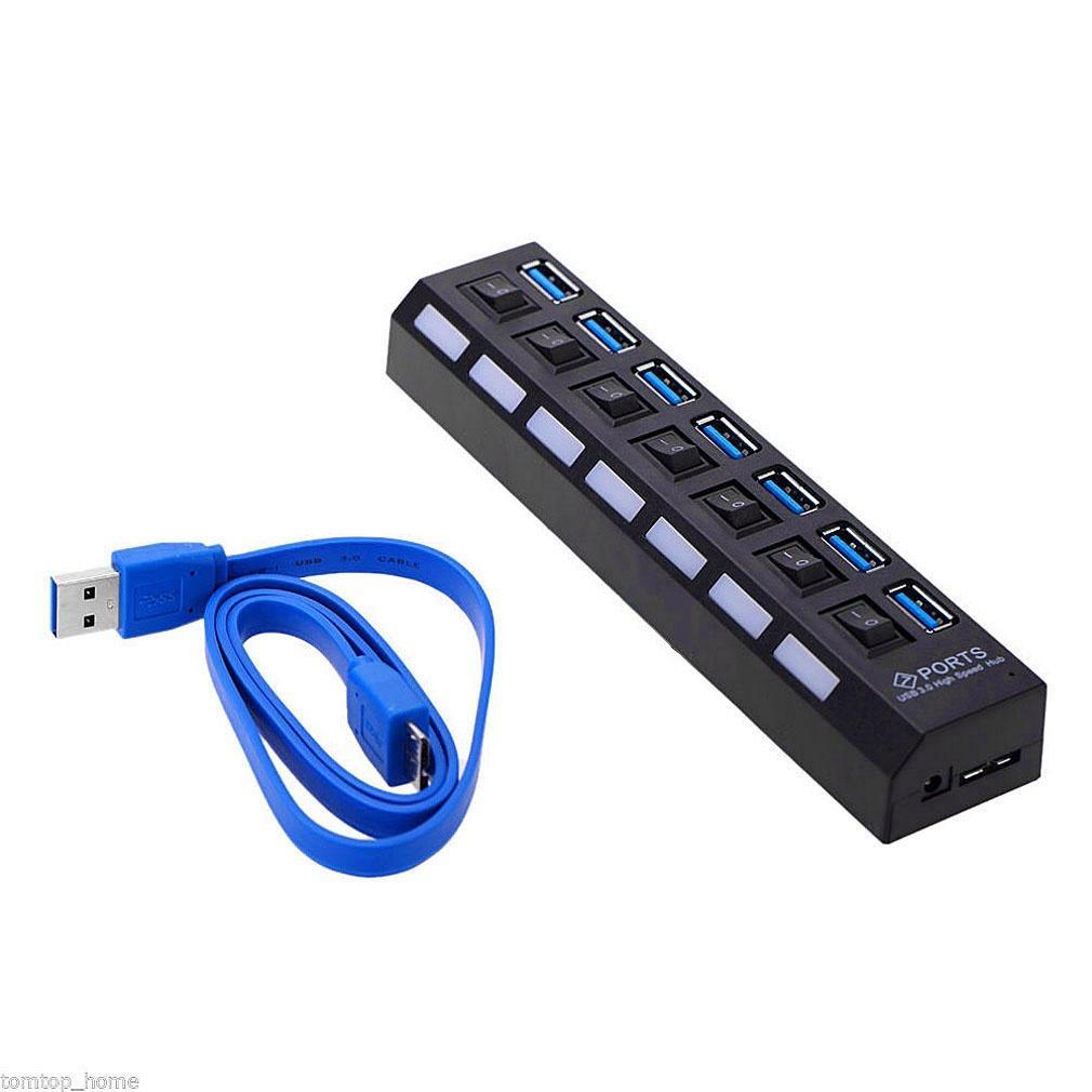 High Speed USB 3.0 Hub, 4-Port With 1.2m Long Type-A Connector, Model 303