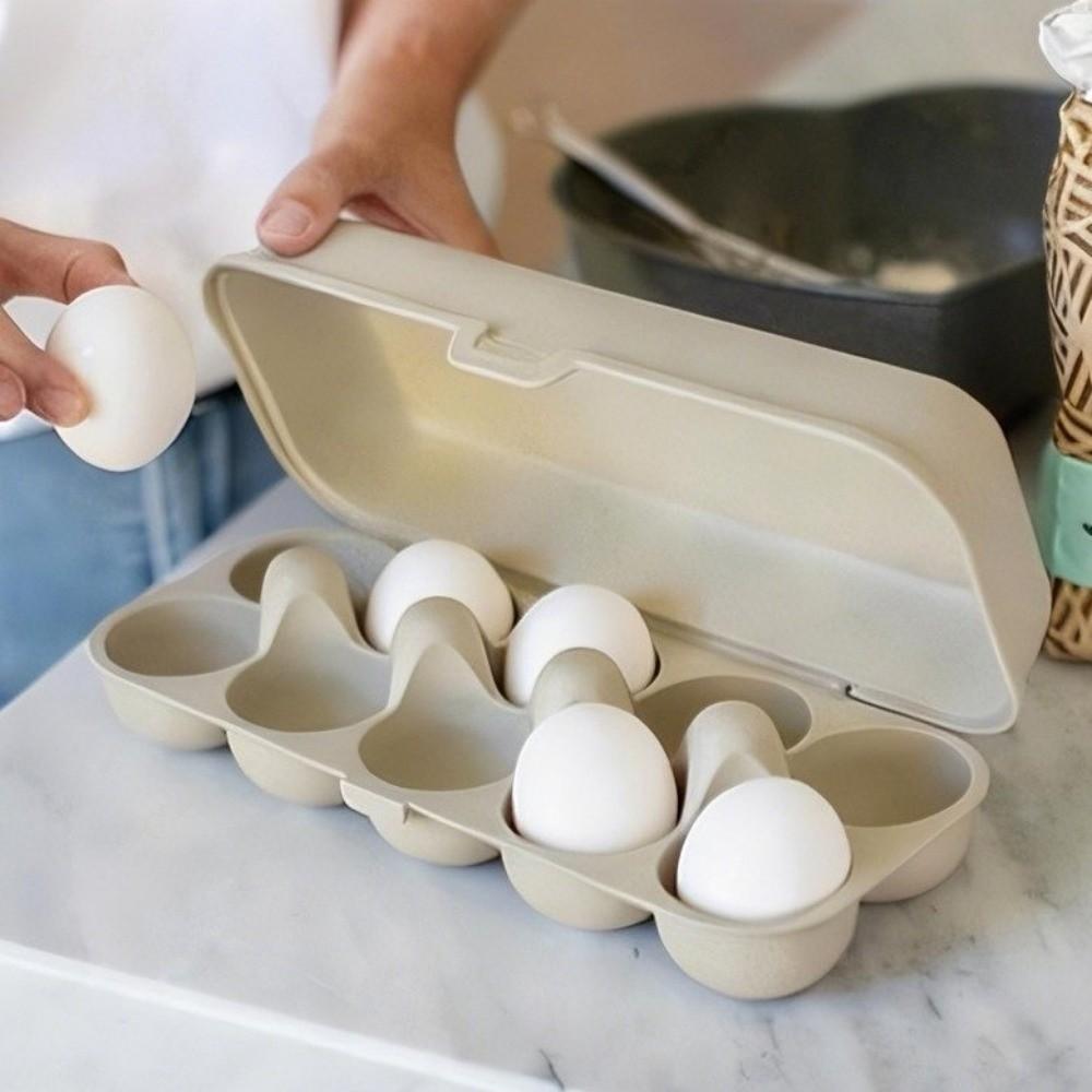 6/10 Grids Refrigerator Egg Organizer Plastic Egg Storage Container Egg Protector Picnics
