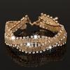 Rhinestone Bangles Wedding Shiny Woman Jewelry Wedding Bracelets Rhinestone Bracelets Bracelets