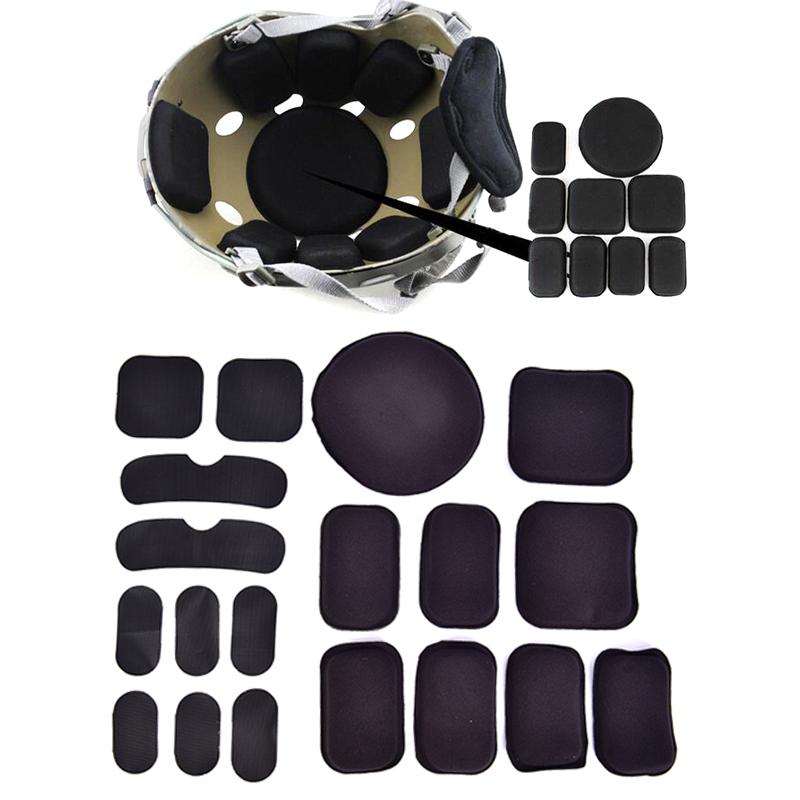 19Pcs/Set Tactical Military Helmet Pads Hunting Helmet Protective Pad Eva