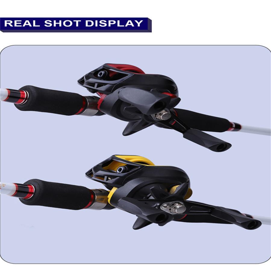 FTK Рыболовная катушка с шарикоподшипником из нержавеющей стали 19+1BB и магнитной тормозной системой для ловли в соленой и пресной воде, 8.1:1