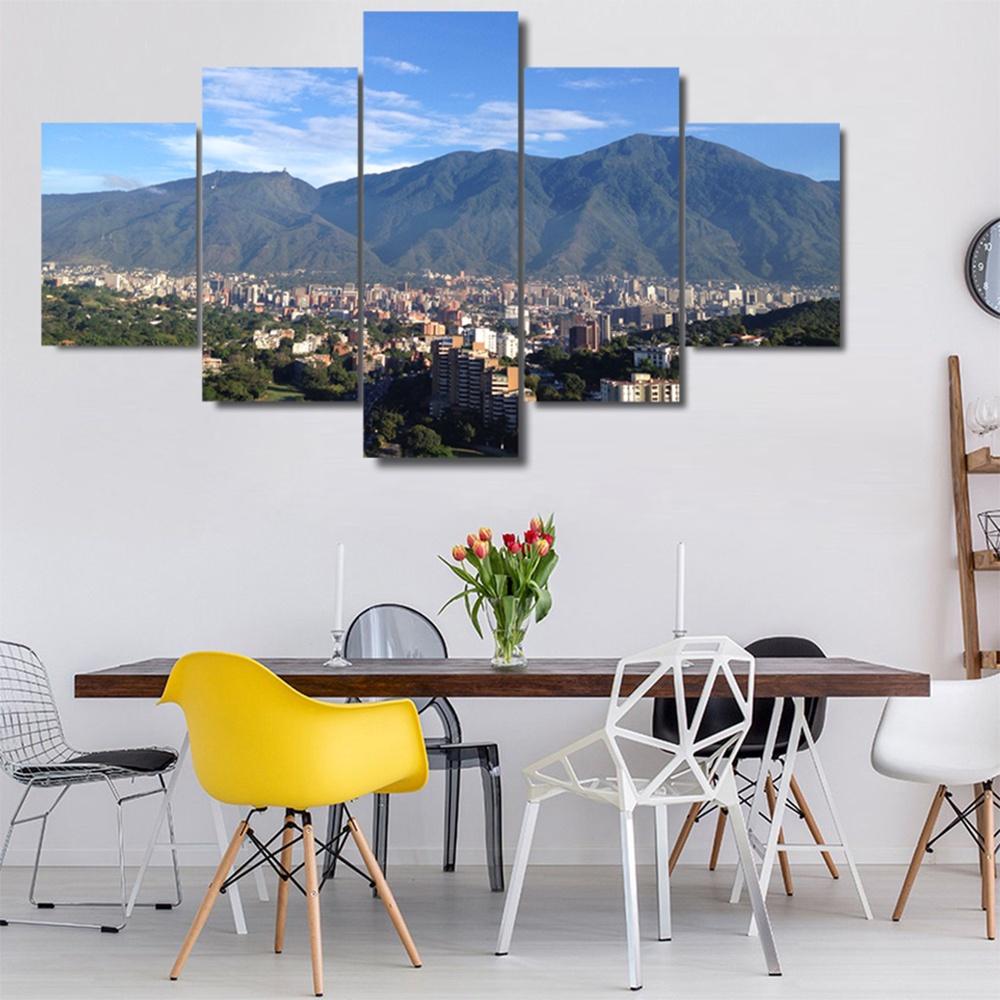 5 Panels Canvas Wall Art Avila Caracas Mountain Landscape Nuture Picture Print Living Room Bedroom Wallpaper Home Decor Artwork