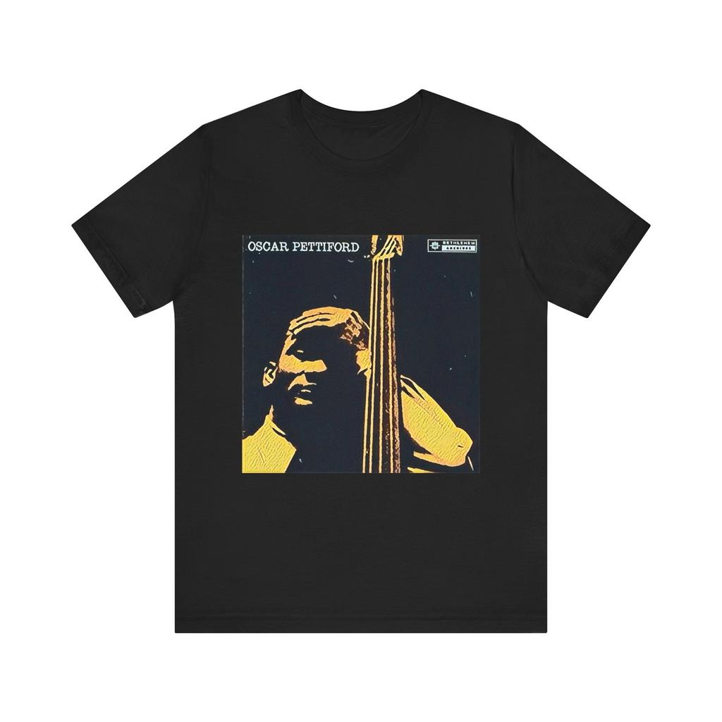 Oscar Pettiford Jazz Art Short Sleeve Tee Graphic Crewneck Unisex Gift NEW Unisex T-Shirt