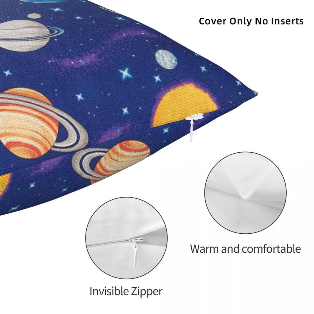 Солнечная Система Космос Планеты Вселенная Квадратная Наволочка Чехол для Подушки Наволочка Чехол для Декоративной Подушки для Дома Спальни Автомобиля